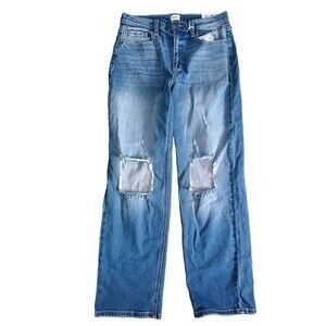 Sneak Peek Jeans Size 3/26 Distressed High Rise Straight Leg Normcore 90's New